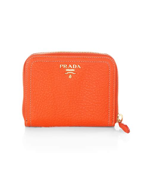 prada daino small zip around wallet|prada card holders.